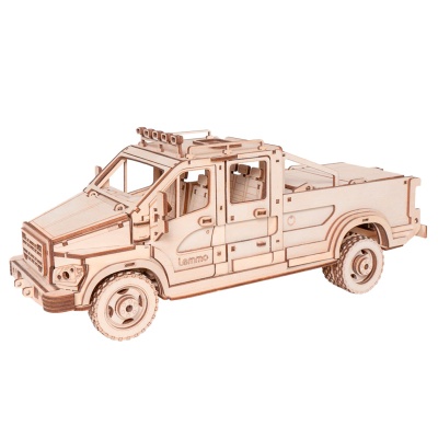 Конструктор деревянный Грузовик пикап Эльтано 226 деталей Lemmo 0144 1