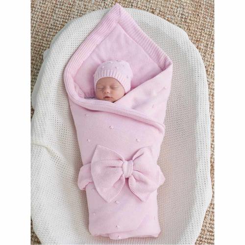 Конверт Вязаный с бантом Luxury Baby РП-0099