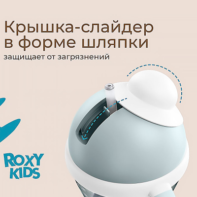 Поильник непроливайка 200 мл с трубочкой Roxy-Kids RFD-008-BI 3