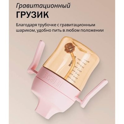Поильник для формирования правильного прикуса 210 мл от 6 мес Heorshe HOS-02-014-S(P) 3