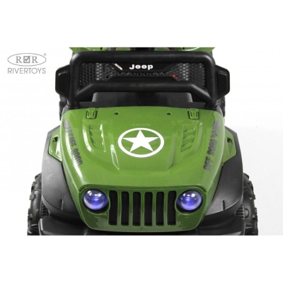 Детский электромобиль RiverToys G003GG зелёный