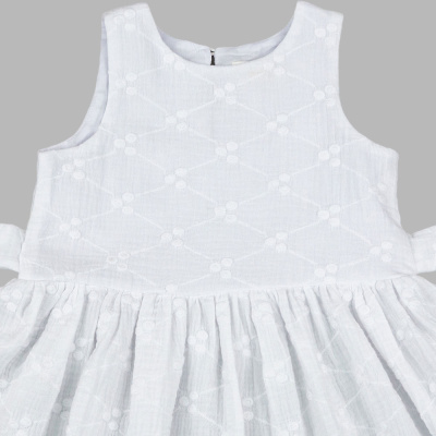 Платье Ромбы Чуди Кидс 664526Ц1-2 белый 02