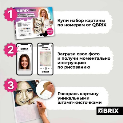 Картина по номерам из любой фотографии Vintage 30х40 см Qbrix 40031 2
