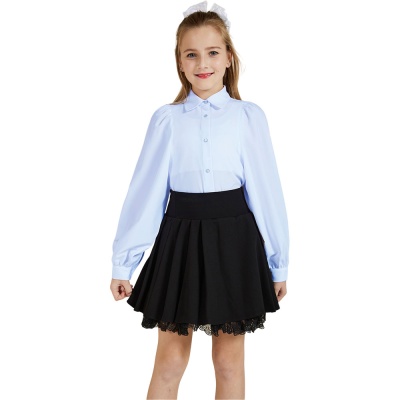 Блузка школьная Deloras 63982C голубой 02
