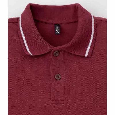 Рубашка с воротом поло для мальчика Crockid КР 302597-1 бордовая 2