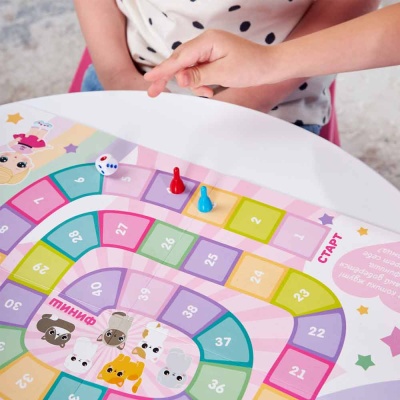 Игра настольная ходилка Веселые ходилки 4 в 1 для девочек Десятое Королевство 04946