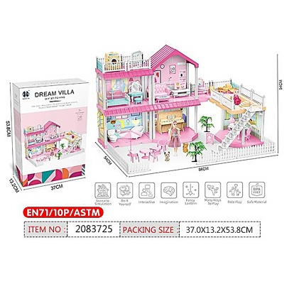 Дом для кукол с мебелью в комплекте 2 куклы 2083725 3