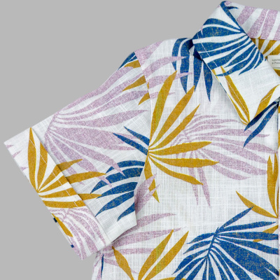 Рубашка Листья Чуди Кидс 600526Ц1-2 молочный 03