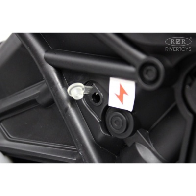 Детский электротрицикл RiverToys Z333ZZ чёрный