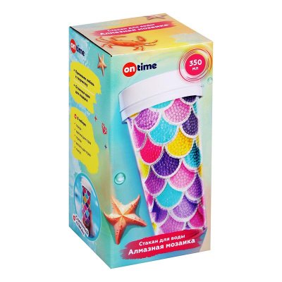Алмазная мозаика Стакан для воды Русалка On time 45262 3
