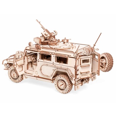 Конструктор деревянный Бронеавтомобиль Лигер 493 детали Lemmo 0148 2