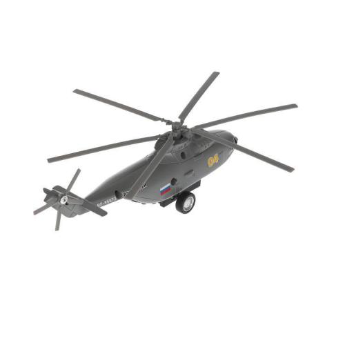 Игрушка металлическая Вертолет транспортный Технопарк COPTER-20SL-GY фото 4