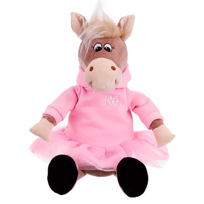 Мягкая игрушка Лошадка в худи юбке Жизель 25 см Relana RLS25004-1-25