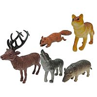 Набор игровых фигурок В мире животных Дикие животные России 1Toy Т53848