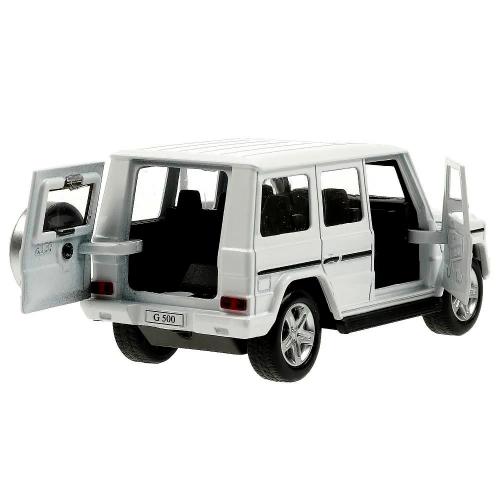 Машина металлическая инерционная Mercedes-Benz G-Class 12 см Технопарк GCLASS-12-WH фото 2