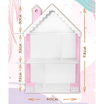 Домик для кукол Вероника Pema kids бело-розовый 2