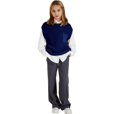 Жилет школьный Deloras 63950M синий 02