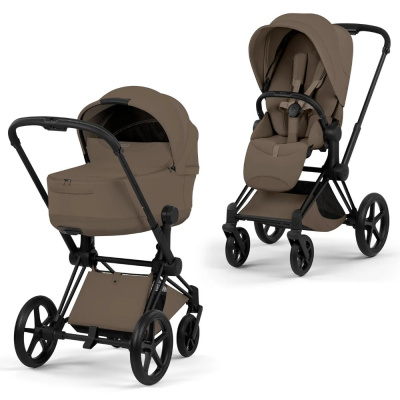 Коляска 2 в 1 Cybex Priam V Style Matt Black Coconut Brown 02