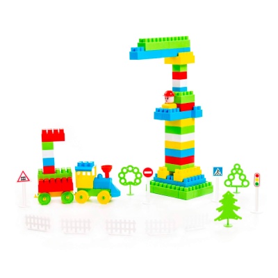 Конструктор Строитель 363 элемента Полесье 36148 3