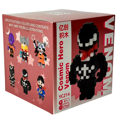 3D-конструктор Герой черный XINZ 3D8074 3