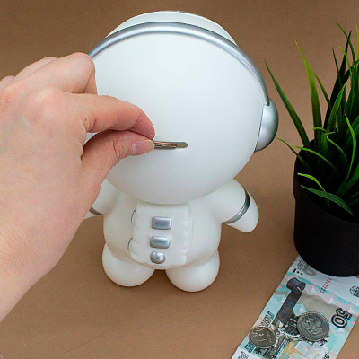 Копилка Часы Astronaut iLikeGift 118P-009 white
