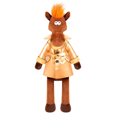 Мягкая игрушка Конь Эрик в пальто 28 см Символ Года Maxitoys MT-250228-28 3
