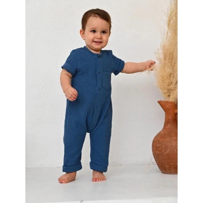 Песочник из муслина Carrot 10002201 синий 03