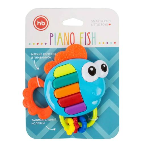 Музыкальная игрушка Piano Fish Happy Baby 330369 фото 2