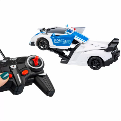 Трансформер радиоуправляемый 2в1 робот полицейская машина Bondibon BB6067 3