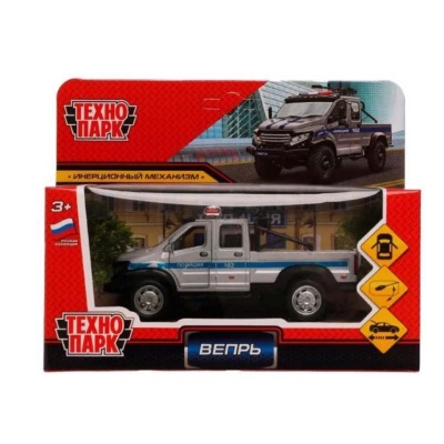 Игрушка полицейская машинка ГАЗ Вепрь Технопарк VEPRNEXT-12GUN-POLGY