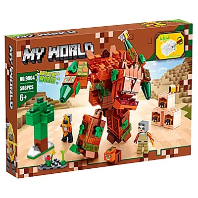 Конструктор Майнкрафт Робот воин Мой мир 586 деталей TGL-9004 1