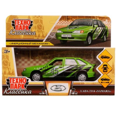 Игрушка Машина Lada-2114 Samara Технопарк 2114-12SRT-GN 1