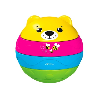 Музыкальный мячик-пирамидка Мишутка Азбукварик 1