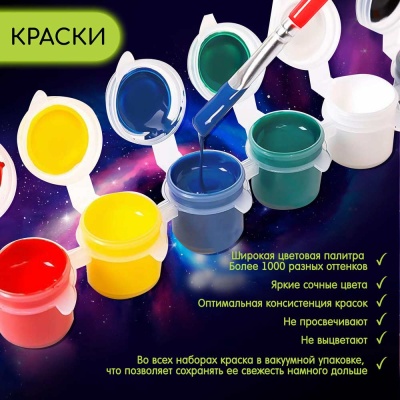 Картина по номерам со светящейся краской 40х50 Лунный лотос фоне FHR0587 5