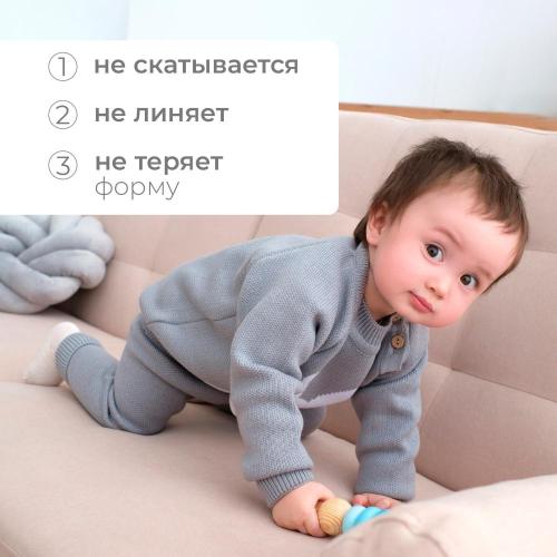 Костюм вязаный Заяц Крошка Я 5046268 серый фото 4