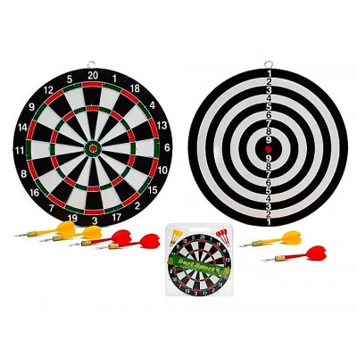 Дартс Цель двухсторонний 38 см Рыжий кот G20193 2