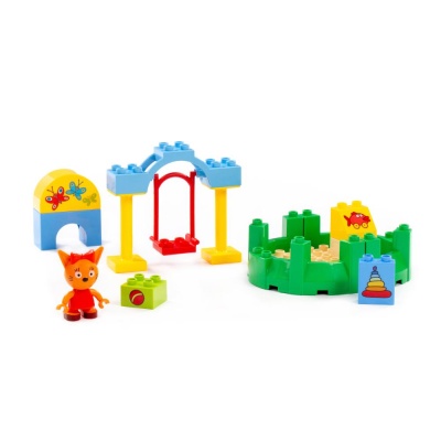 Конструктор Макси Три кота Карамелька в песочнице 16 элементов Полесье 77162 03