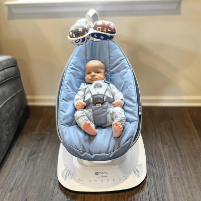 Электронные качели 4moms mamaRoo New Slate Blue 03