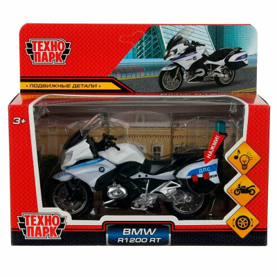 Игрушка металлическая Мотоцикл BMW R1200 RT Технопарк R1200-13SLPOL-WH 5