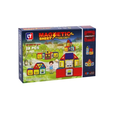 Магнитный конструктор Magnetic Sheet 28 деталей Наша Игрушка LT7004 3