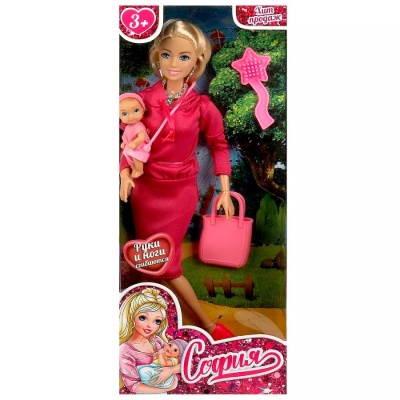 Кукла София с малышом 29 см Карапуз 66001-SET41-S-BB 4