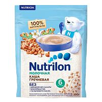 Каша Молочная Гречневая 200 г с 6 месяцев Nutrilon 81449