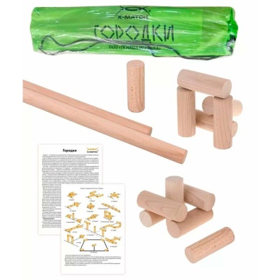 Городки детские деревянные в чехле Х-Match 77777НИ 2