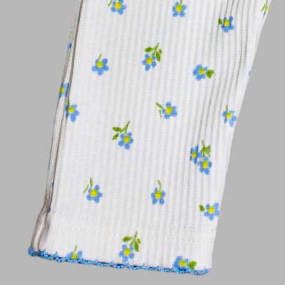 Штанишки Голубые цветы Чуди Кидс 300125-3 белый 03