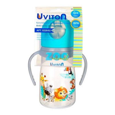 Бутылочка с широким горлышком Zoo 250 мл Uviton 0228/02 5