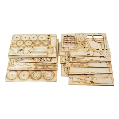 Деревянный 3D конструктор Lemmo ПК-1 Погрузчик 04