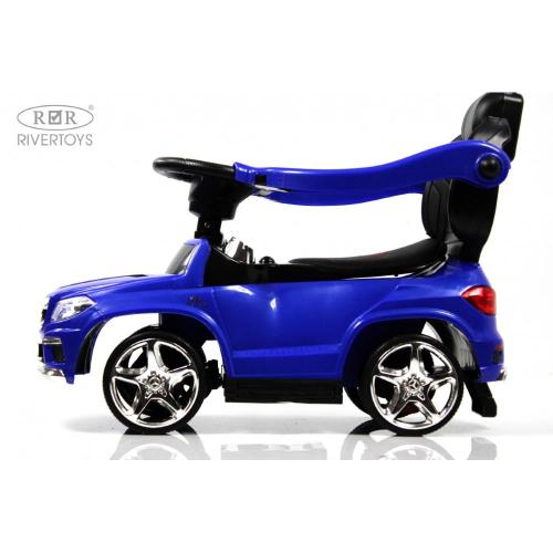 Детский толокар Mercedes-Benz GL63 RiverToys A888AA-M синий фото 6