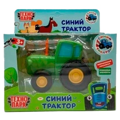 Машинка инерционная Синий трактор 11 см ТехноПарк BLUTRA-11-GN 3