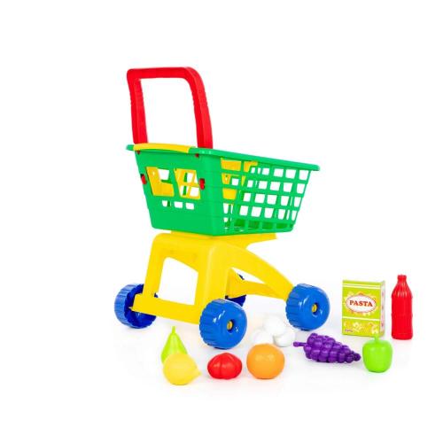Игровой набор Тележка для маркета и набор продуктов №8 Полесье 61928 фото 3