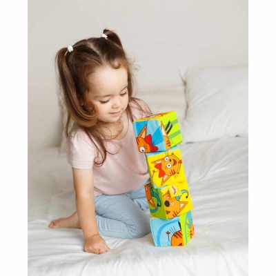 Мягкие кубики Три Кота Собери картинку Мякиши 768